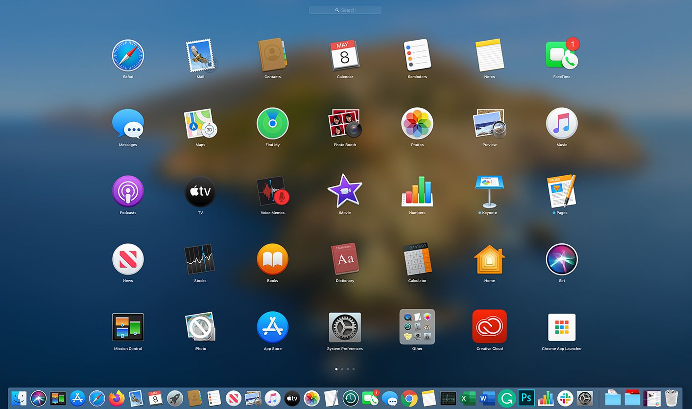 The icons for mac